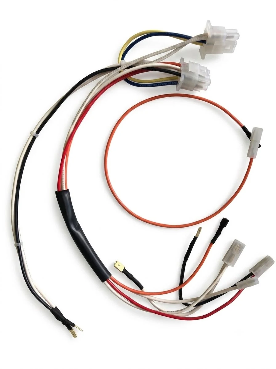 Arnés eléctrico multipunto con protección y terminales