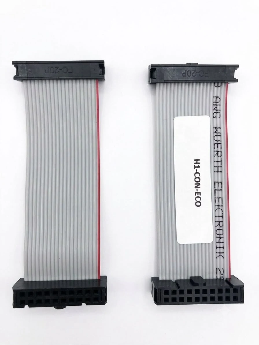 Arnés de conductores de colores con conector eléctrico
